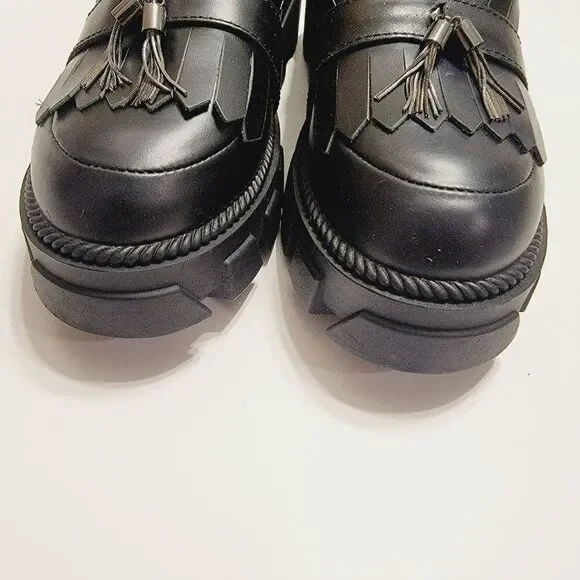 Anthropologie Kelsi Dagger Brooklyn Burke Flats Lug Loafer Size 7.5 NWT